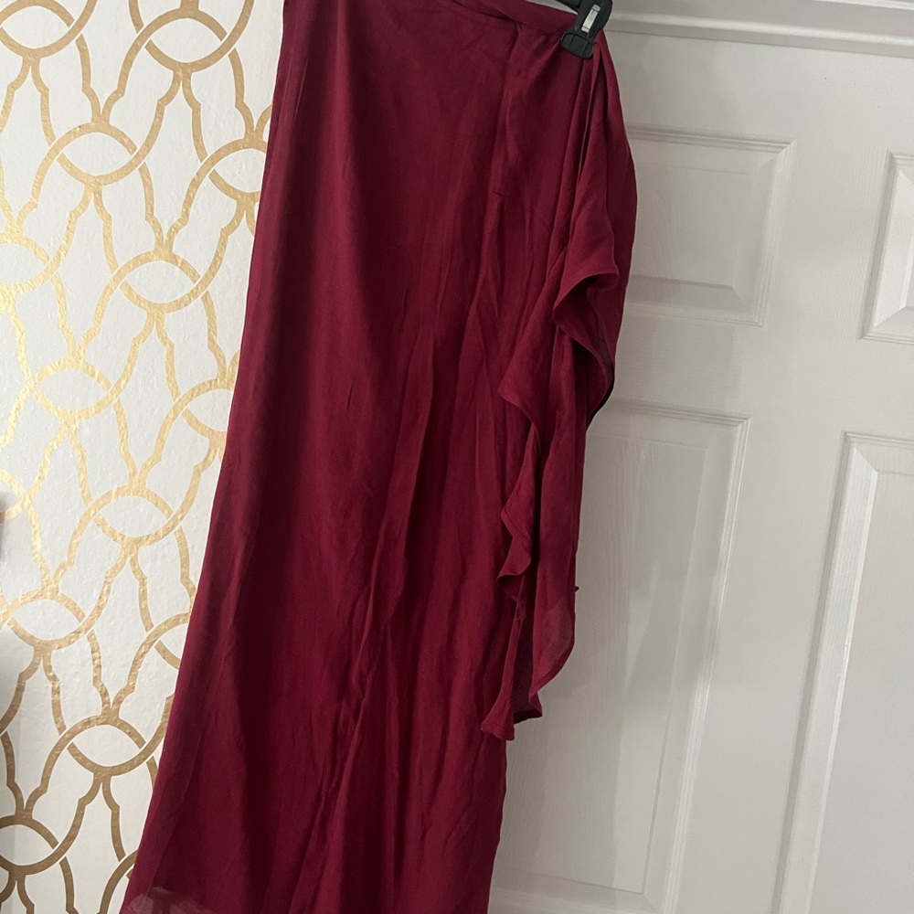 wine colored sarong paero side tie!!